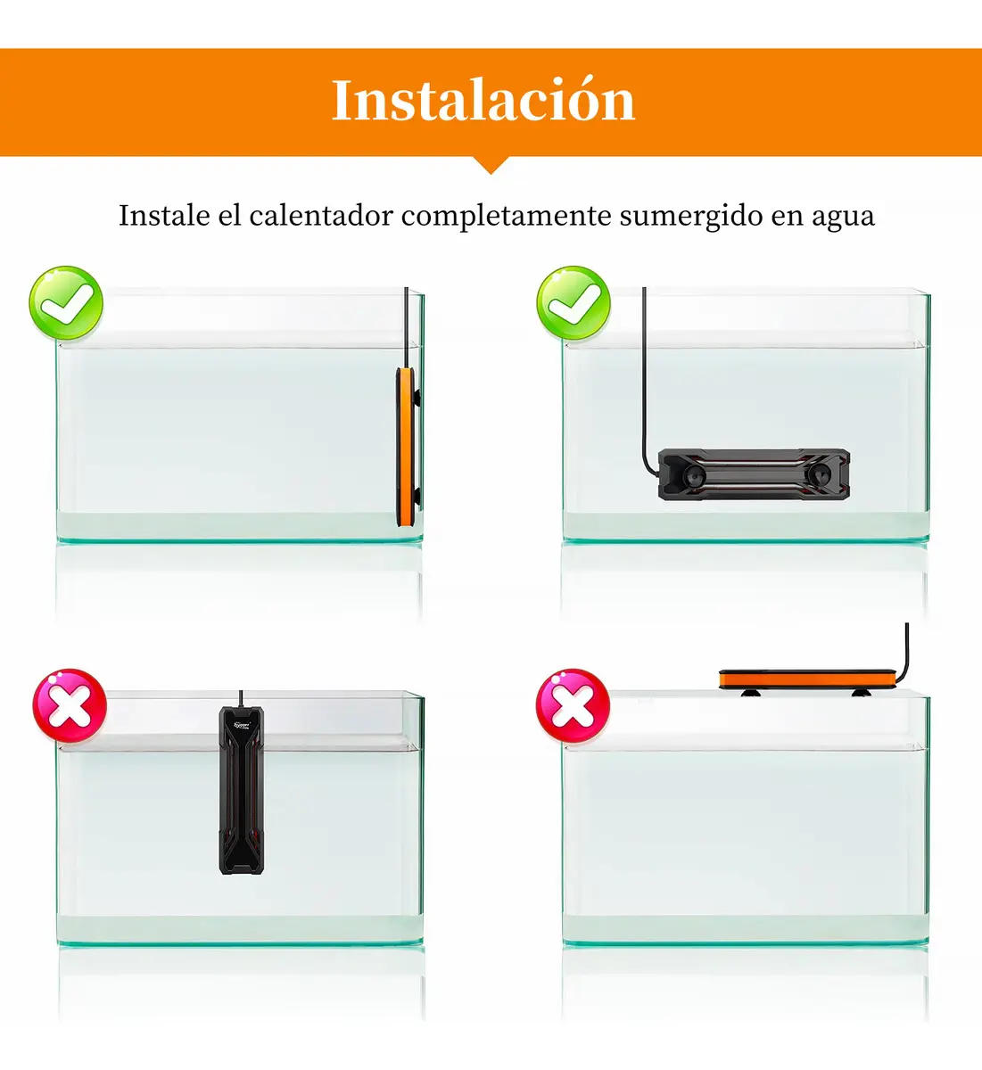 Hygger Calentador Acuario 1000W Control Digital Agua Dulce Salada 492-984L - Image 6