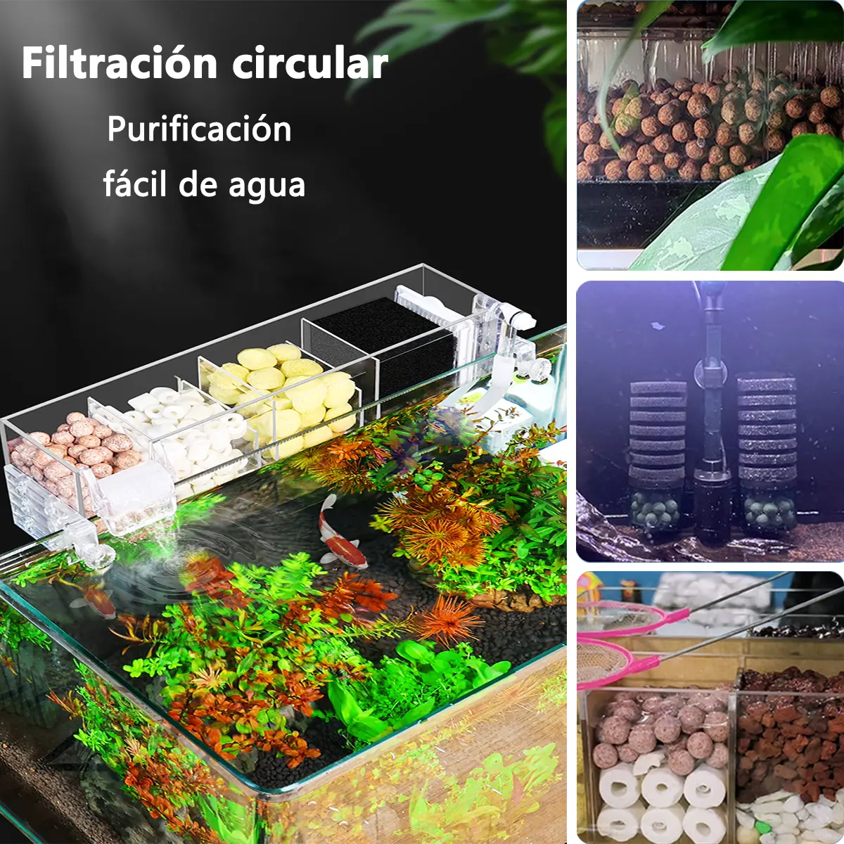 5 Paquetes De Bioesfera Cerámica Filtro Pecera Acuarios 2kg - Image 7