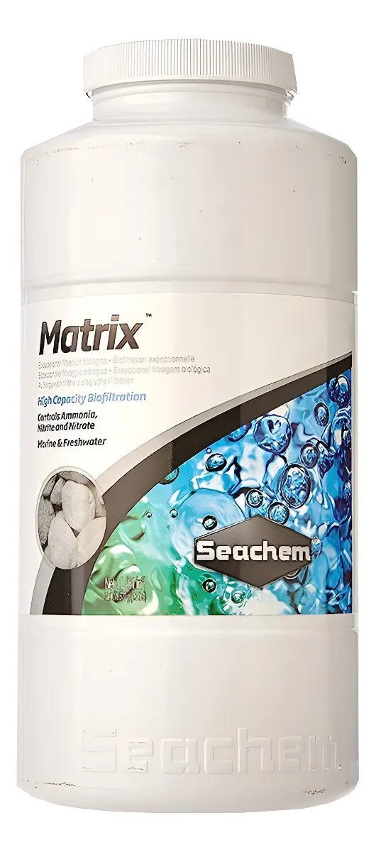 Material Filtrante Biológico Resina Seachem Matrix 1L Acuarios Dulce y Marino