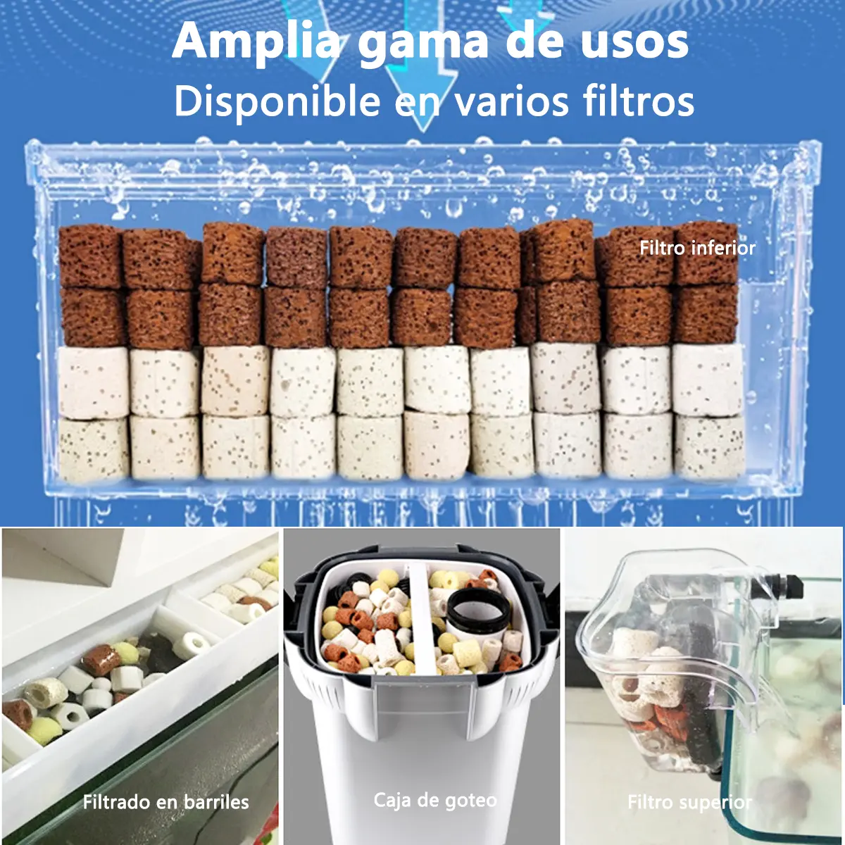 5 Paquetes Anillo De Respiración Filtro Pecera Acuarios 2kg - Image 6