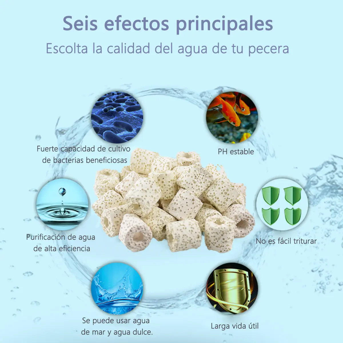 5 Paquetes Anillo De Respiración Filtro Pecera Acuarios 2kg - Image 4