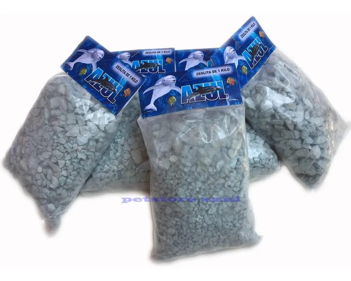 Azul Zeolita Filtrante 5 Bolsas De 1 Kg Para Acuarios - Image 2
